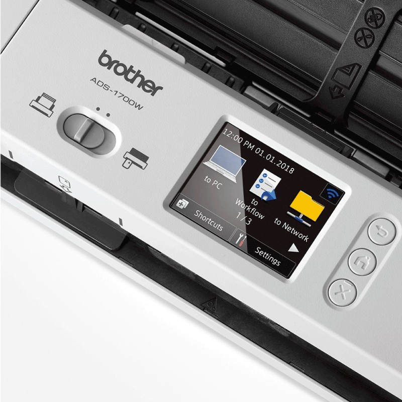 Brother ADS-1700W scanner Scanner ADF 600 x 600 DPI A4 Noir, Blanc