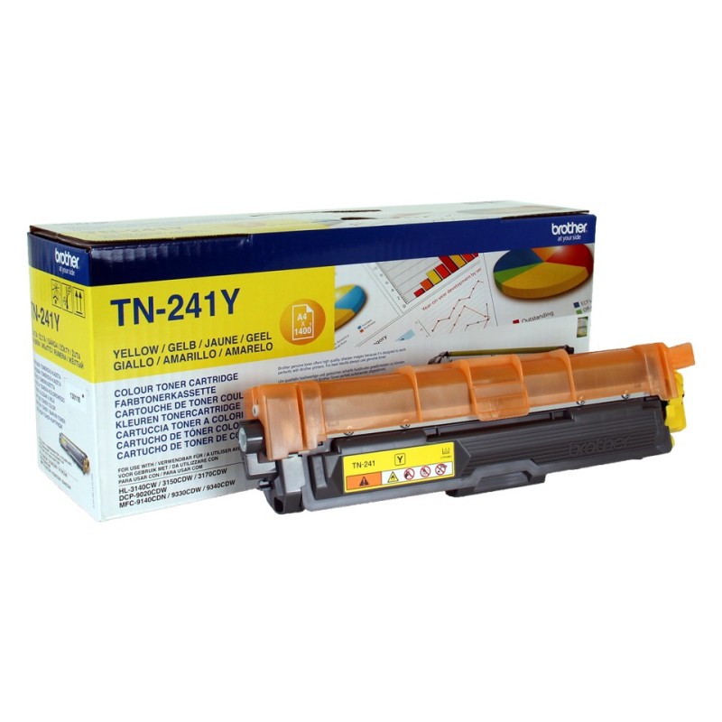 Brother TN-241Y Cartouche de toner 1 pièce(s) Original Jaune