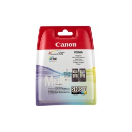 Canon Multipack de cartouches d'encre PG-510 CL-511 BK C M Y