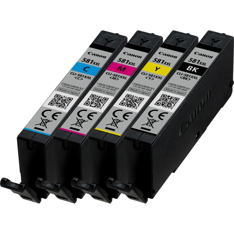 Canon CLI-581XXL BK C M Y Tinte mit sehr hoher Reichweite Multipack