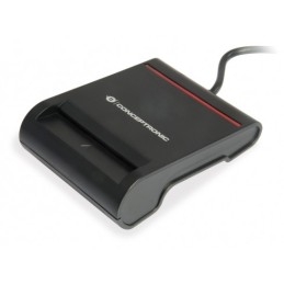 Conceptronic SCR01B lecteur de cartes à puce USB USB 2.0 Noir