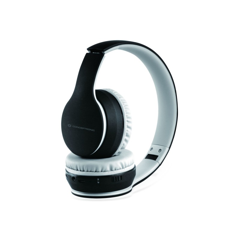 Conceptronic PARRIS01B auricular y casco Auriculares Inalámbrico Diadema Llamadas Música MicroUSB Bluetooth Negro