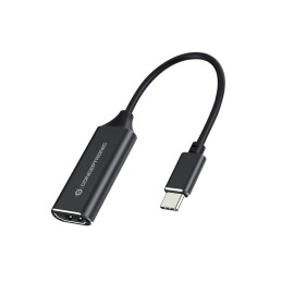 Conceptronic ABBY03B câble vidéo et adaptateur HDMI Type A (Standard) USB Type-C Noir
