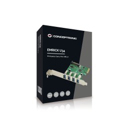 Conceptronic EMRICK U34, 4-Port-USB-3.0 PCI-Express-Karte
