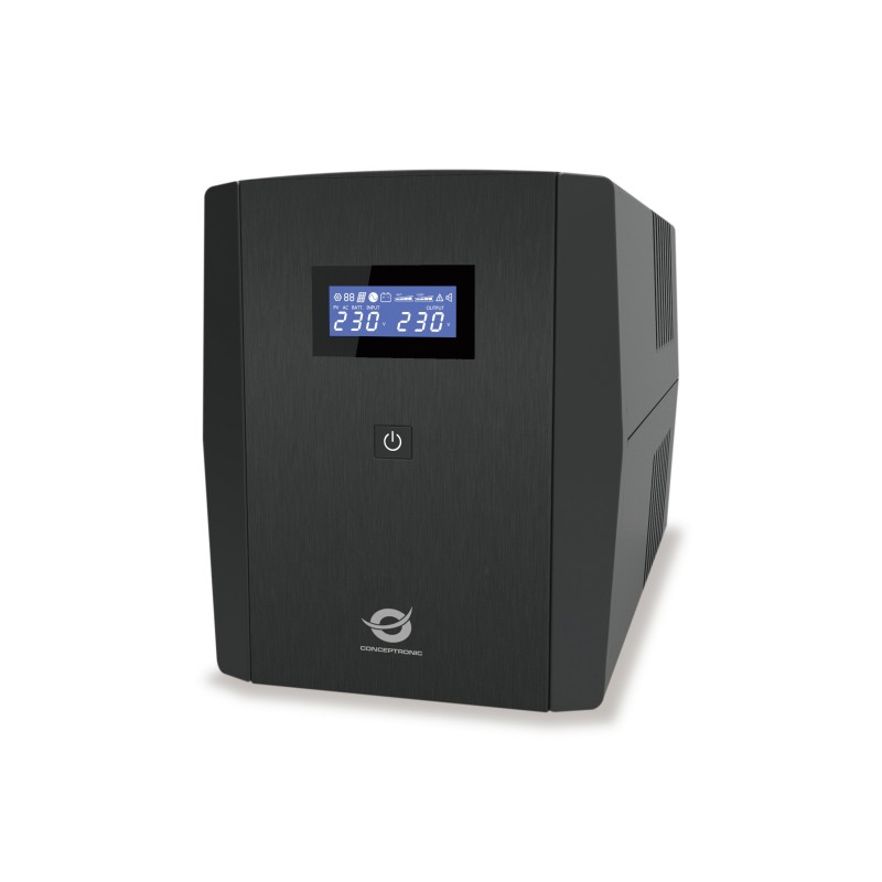 Conceptronic ZEUS04EP alimentation d'énergie non interruptible Interactivité de ligne 2,2 kVA 1320 W 5 sortie(s) CA