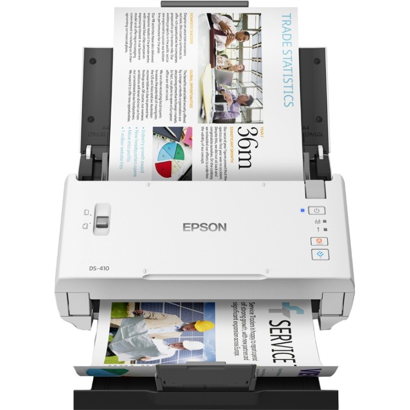 Epson WorkForce DS-410 ADF + Manual feed scanner 600 x 600 DPI A4 Black, White