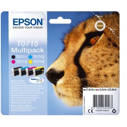 Epson T0715 ink cartridge 1 pc(s) Original Standard Yield Black, Cyan, Magenta, Yellow