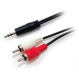 Equip 14709207 câble audio 2,5 m 3,5mm 2 x RCA Noir