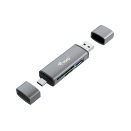 Equip 245460 card reader USB 3.2 Gen 1 (3.1 Gen 1) Type-A Type-C Gray