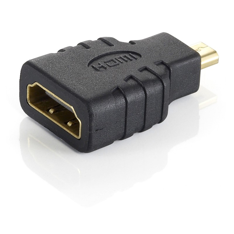 Equip 118915 Kabeladapter microHDMI HDMI Schwarz