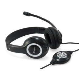 Equip 245301 auricular y casco Auriculares Alámbrico Diadema Llamadas Música USB tipo A Negro