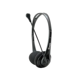 Equip Chat Headset Kopfhörer Kabelgebunden Kopfband Anrufe Musik Schwarz
