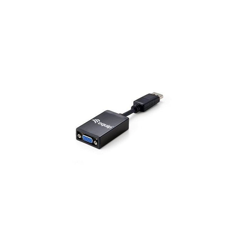 Equip 133435 Videokabel-Adapter 0,15 m DisplayPort VGA Schwarz