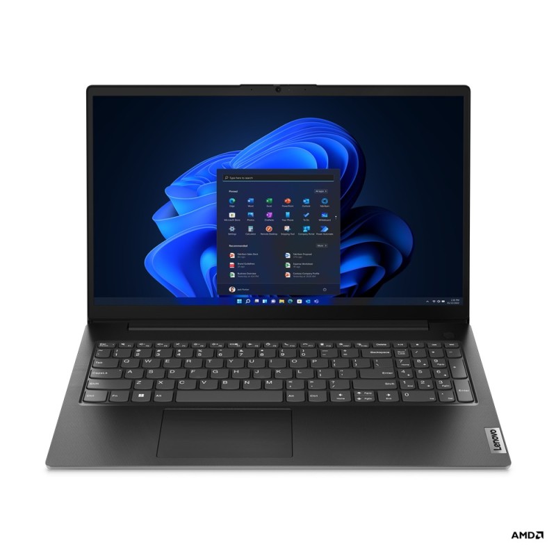 Lenovo V V15 Laptop 15.6" Full HD AMD Ryzen™ 3 7320U 8 GB LPDDR5-SDRAM 256 GB SSD Wi-Fi 5 (802.11ac) FreeDOS Black