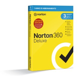 NortonLifeLock Norton 360 Deluxe 2023 | Antivirus per 3 dispositivi | Licenza di 1 anno | Secure VPN e Password Manager | PC,