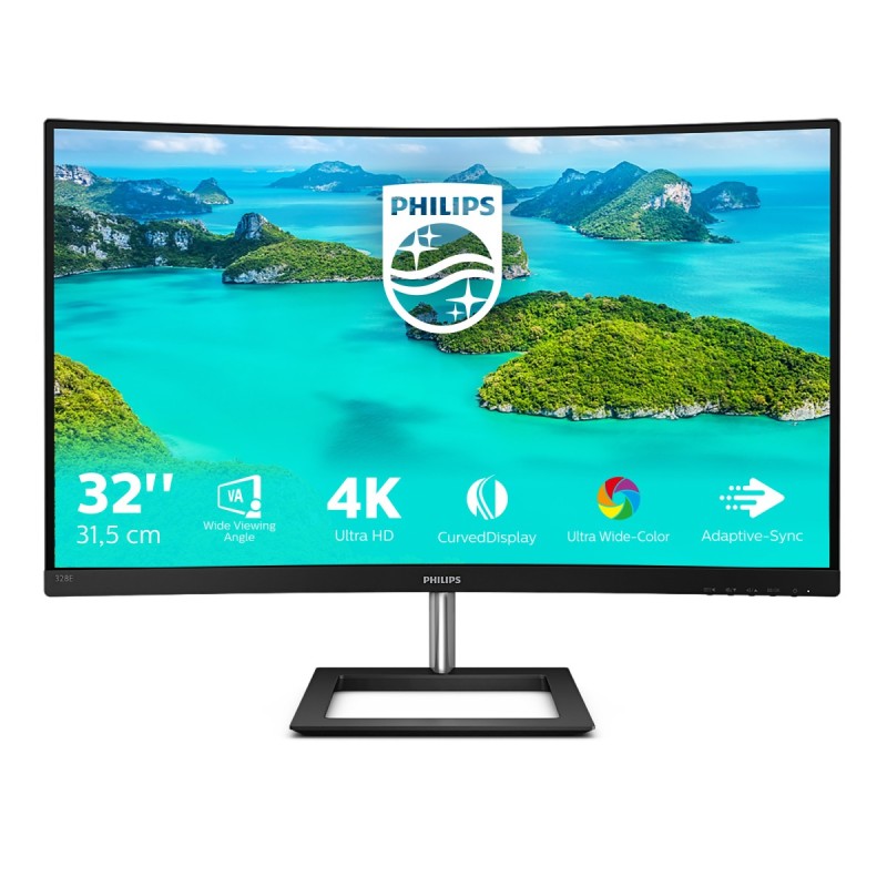Philips E Line 328E1CA 00 LED display 31.5" 3840 x 2160 pixels 4K Ultra HD LCD Black