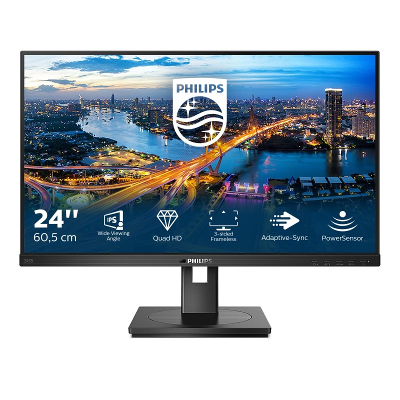 Philips B Line 245B1 00 LED display 60,5 cm (23.8") 2560 x 1440 Pixel Quad HD Nero