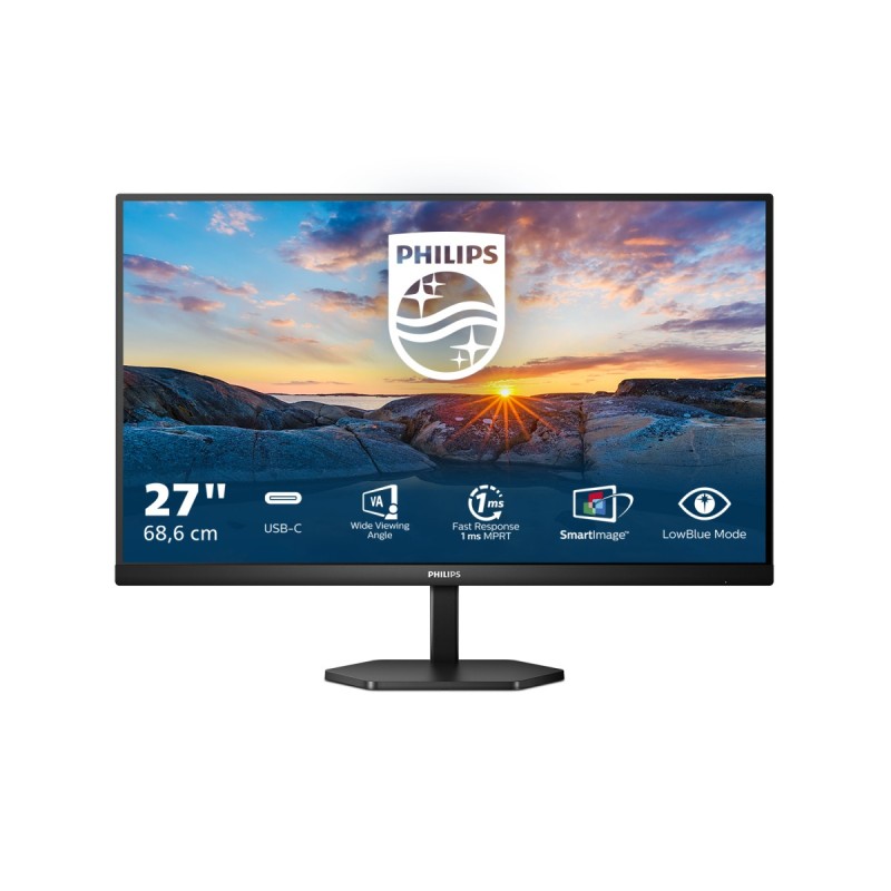 Philips 3000 series 27E1N3300A 00 LED display 27" 1920 x 1080 pixels Full HD Black