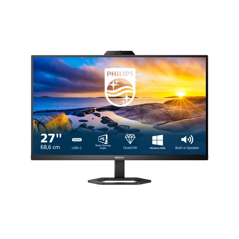 Philips 5000 series 27E1N5600HE 00 computer monitor 27" 2560 x 1440 pixels Quad HD LCD Black