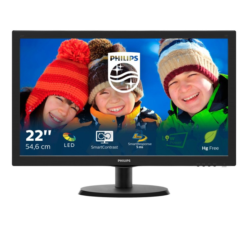 Philips V Line 223V5LSB 00 LED display 21.5" 1920 x 1080 pixels Full HD Black