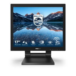 Philips 172B9T 00 écran plat de PC 43,2 cm (17") 1280 x 1024 pixels SXGA LCD Écran tactile Capacité Noir