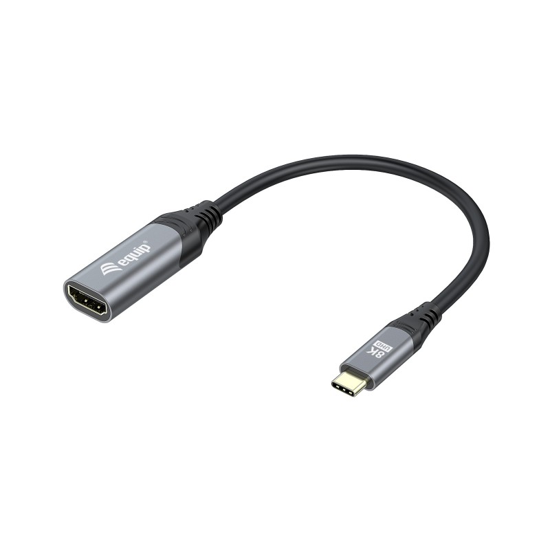 Equip 133492 câble vidéo et adaptateur 0,15 m USB Type-C HDMI Noir, Gris