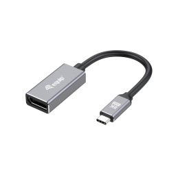 Equip 133493 câble vidéo et adaptateur 0,15 m USB Type-C DisplayPort Noir, Gris