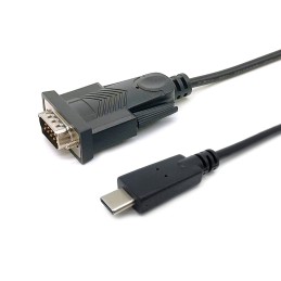 Equip 133392 cable de serie Negro 1,5 m USB Tipo C DB-9