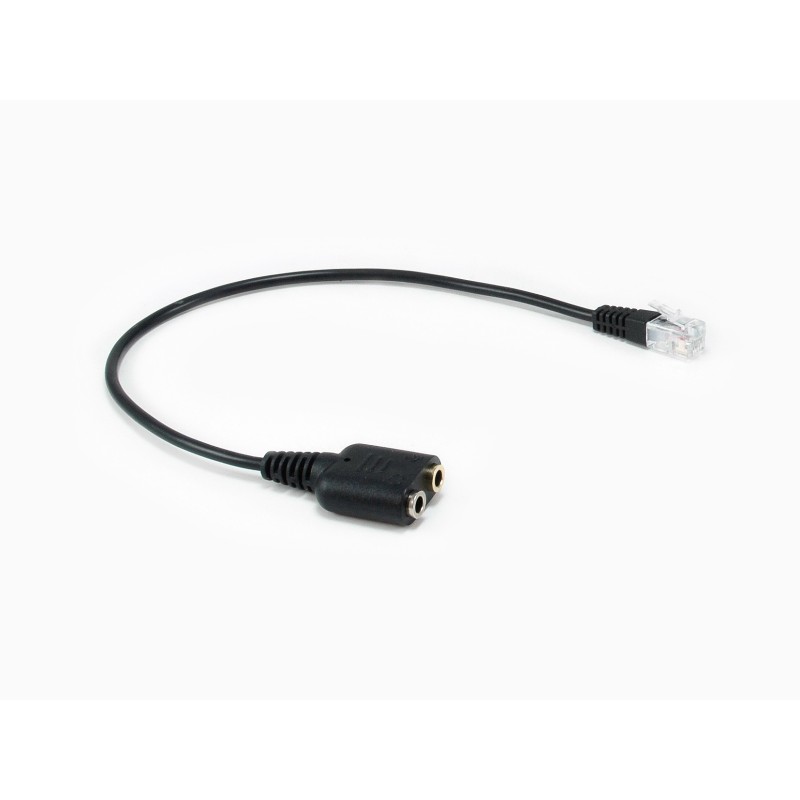 Equip 147944 cable de audio 0,25 m RJ-9 2 x 3.5mm Negro