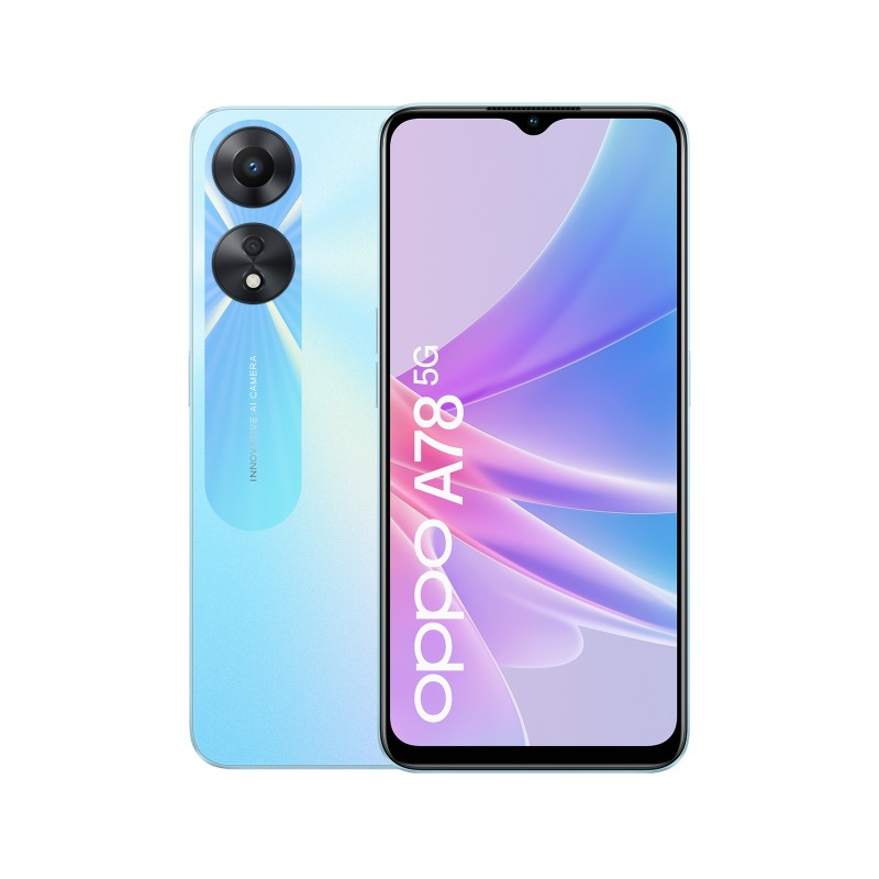 OPPO A78 5G 16,7 cm (6.56") Double SIM Android 13 USB Type-C 8 Go 128 Go 5000 mAh Bleu