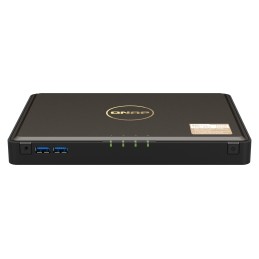 QNAP TBS-464 NAS Desktop Eingebauter Ethernet-Anschluss Schwarz N5105
