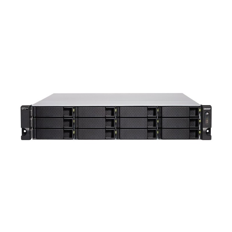 QNAP TS-h1277XU-RP NAS Rack (2U) Eingebauter Ethernet-Anschluss Schwarz, Grau 3700X