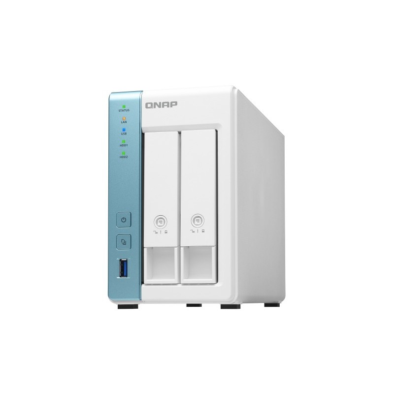 QNAP TS-231P3 NAS Tower Collegamento ethernet LAN Turchese, Bianco Alpine AL-214