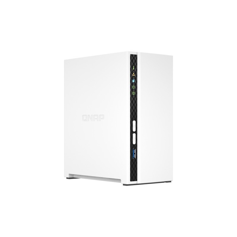 QNAP TS-233 NAS & Speicherserver Mini Tower Eingebauter Ethernet-Anschluss Weiß Cortex-A55