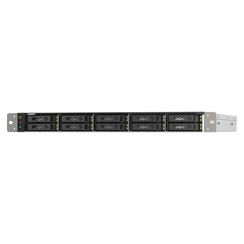 QNAP TS-h1090FU NAS Rack (1U) Collegamento ethernet LAN Nero, Grigio 7232P