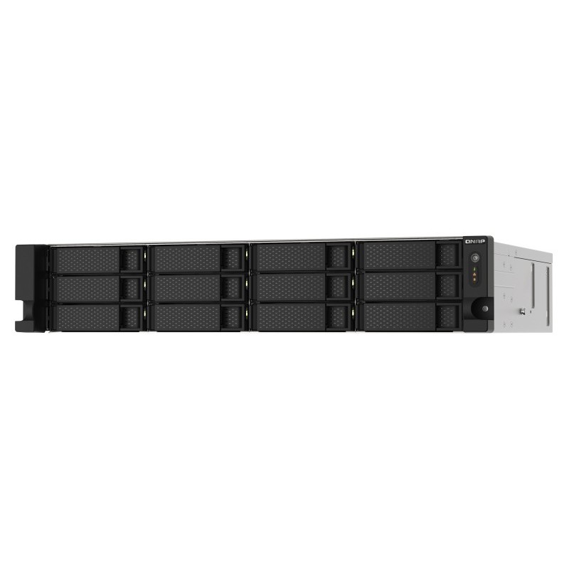 QNAP TS-1273AU-RP-8G NAS storage server Rack (2U) Ethernet LAN Aluminum, Black V1500B