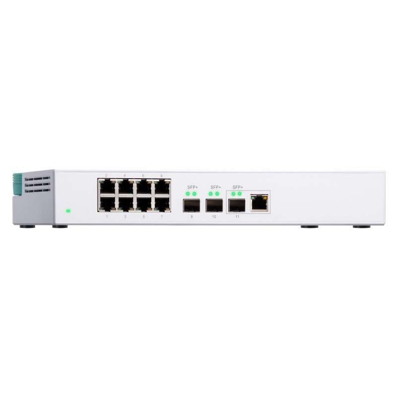 QNAP QSW-308-1C Netzwerk-Switch Unmanaged Gigabit Ethernet (10 100 1000) Weiß