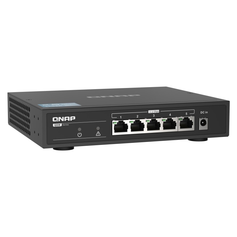 QNAP QSW-1105-5T network switch Unmanaged Gigabit Ethernet (10 100 1000) Black