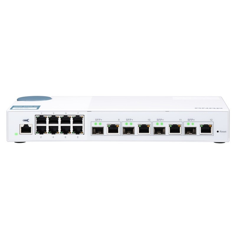 QNAP QSW-M408-4C switch Gestionado L2 Gigabit Ethernet (10 100 1000) Blanco