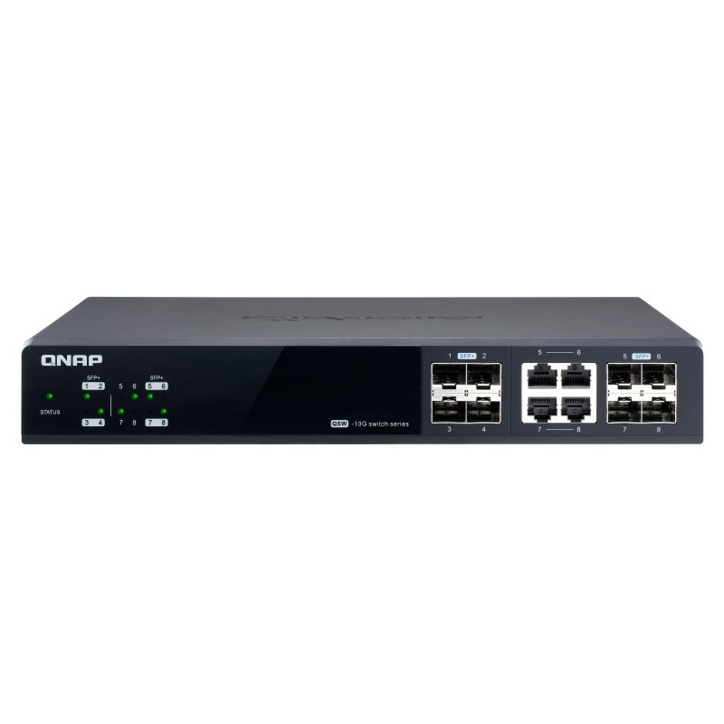 QNAP QSW-M804-4C Netzwerk-Switch Managed 10G Ethernet (100 1000 10000) Schwarz