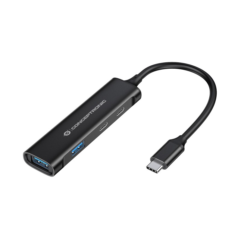 Conceptronic HUBBIES 4-Port-USB 3.0-Hub, USB-C-Anschluss