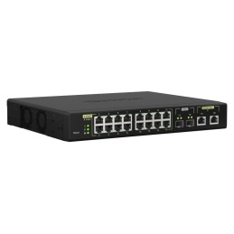 QNAP QSW-M2116P-2T2S Netzwerk-Switch Managed L2 2.5G Ethernet Power over Ethernet (PoE) Schwarz
