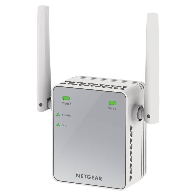 NETGEAR EX2700-100PES ampliador de red Repetidor de red Blanco