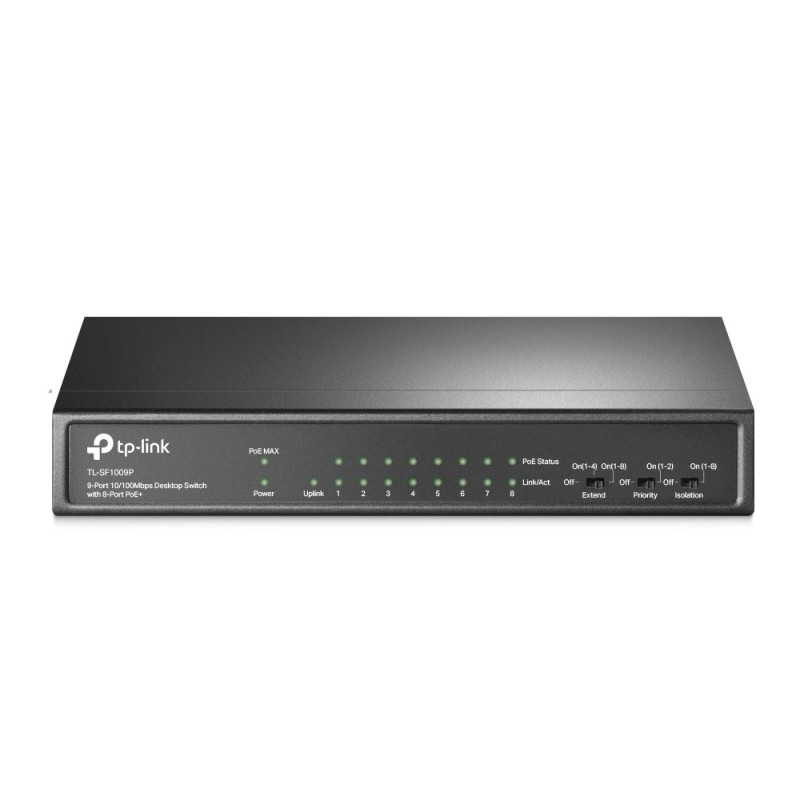 TP-Link TL-SF1009P switch No administrado Fast Ethernet (10 100) Energía sobre Ethernet (PoE) Negro