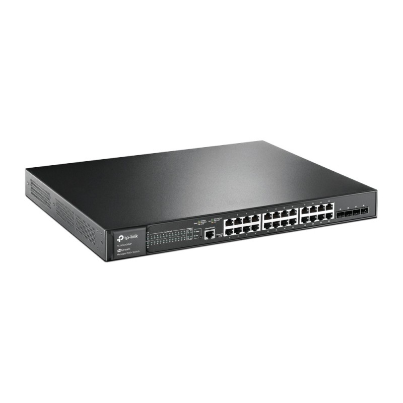 TP-Link TL-SG3428MP switch di rete Gestito L2 L3 Gigabit Ethernet (10 100 1000) Supporto Power over Ethernet (PoE) 1U Nero