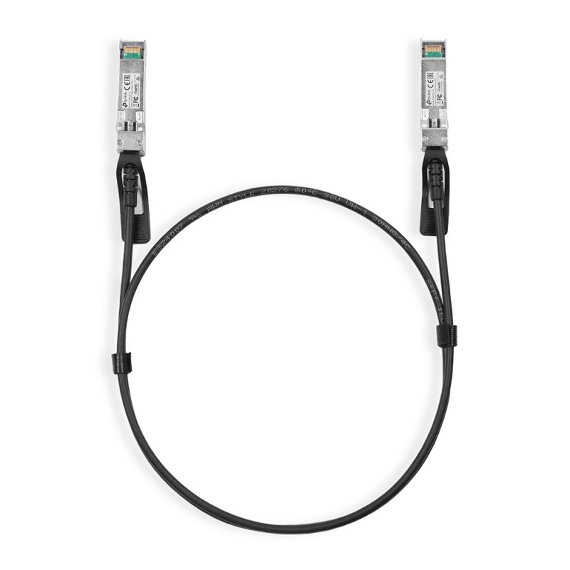 TP-Link TL-SM5220-1M cable de fibra optica SFP+ DAC Negro