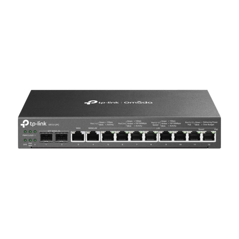 TP-Link ER7212PC wired router Gigabit Ethernet Black