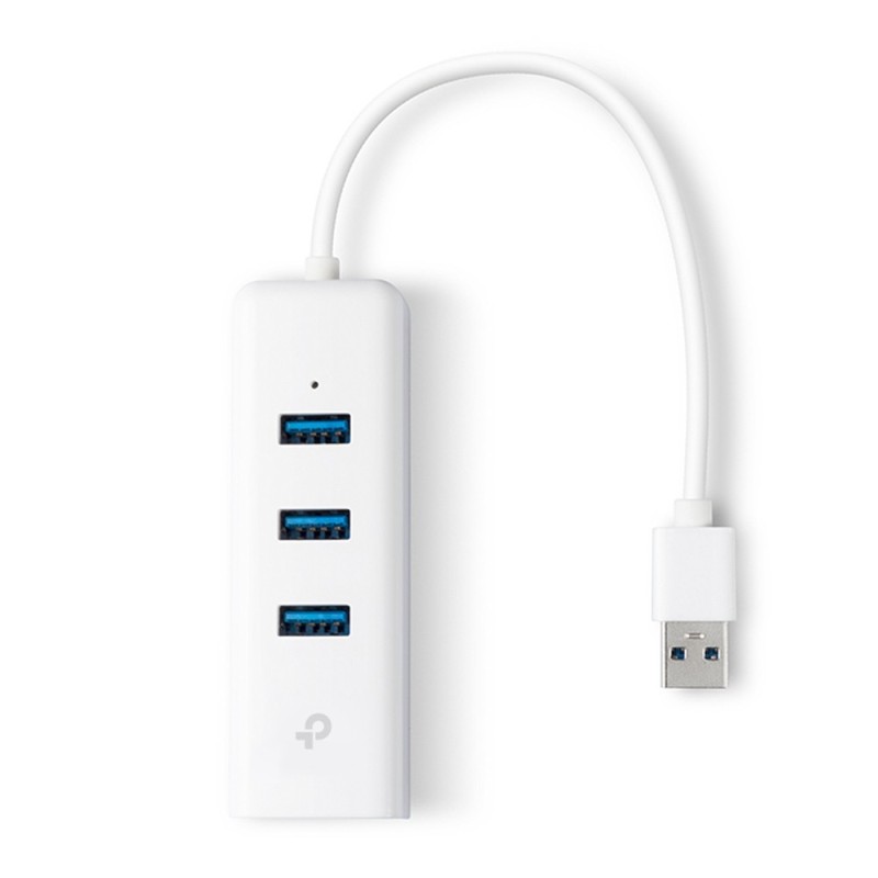 TP-Link UE330 base para portátil y replicador de puertos Alámbrico USB 3.2 Gen 1 (3.1 Gen 1) Type-A Blanco