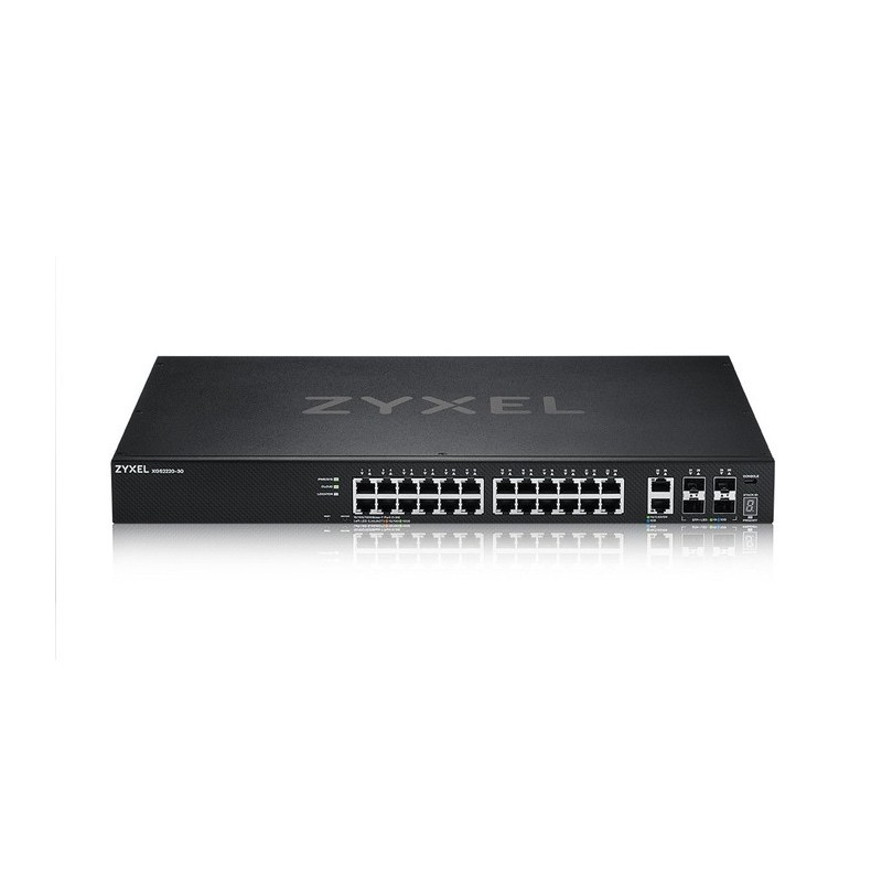Zyxel XGS2220-30 Gestionado L3 Gigabit Ethernet (10 100 1000) Negro