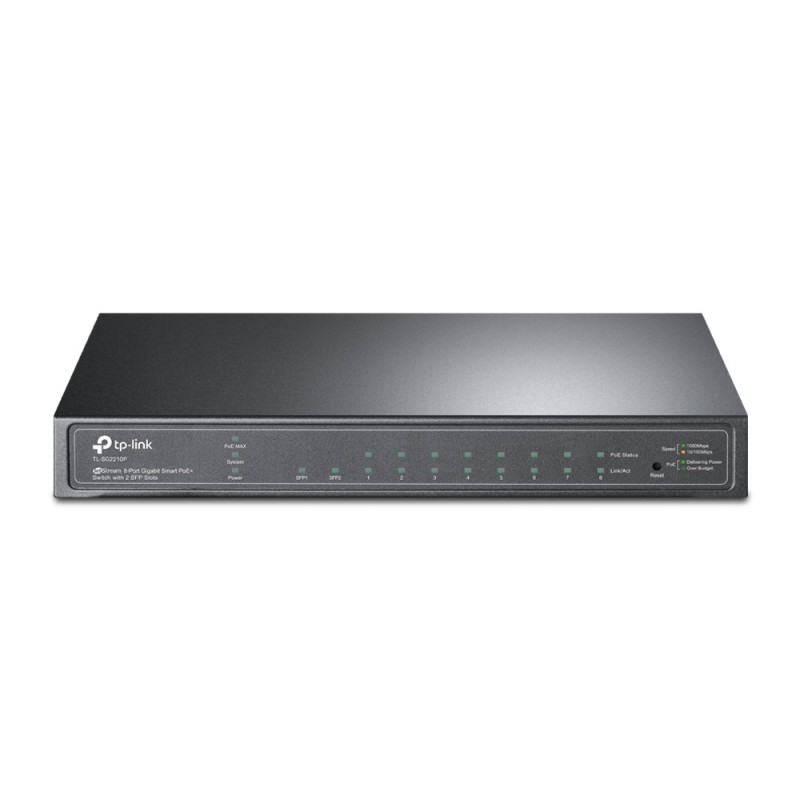 TP-Link TL-SG2210P switch di rete Gestito L2 L4 Gigabit Ethernet (10 100 1000) Supporto Power over Ethernet (PoE) Nero